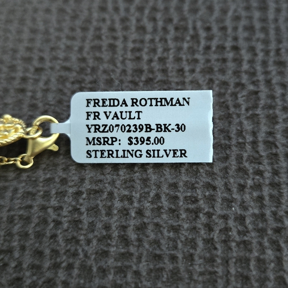 Freida Rothman Long Starburst🎇 Necklace with Gold💛 Chain⛓️ Tassel - NWT - Picture 16 of 16